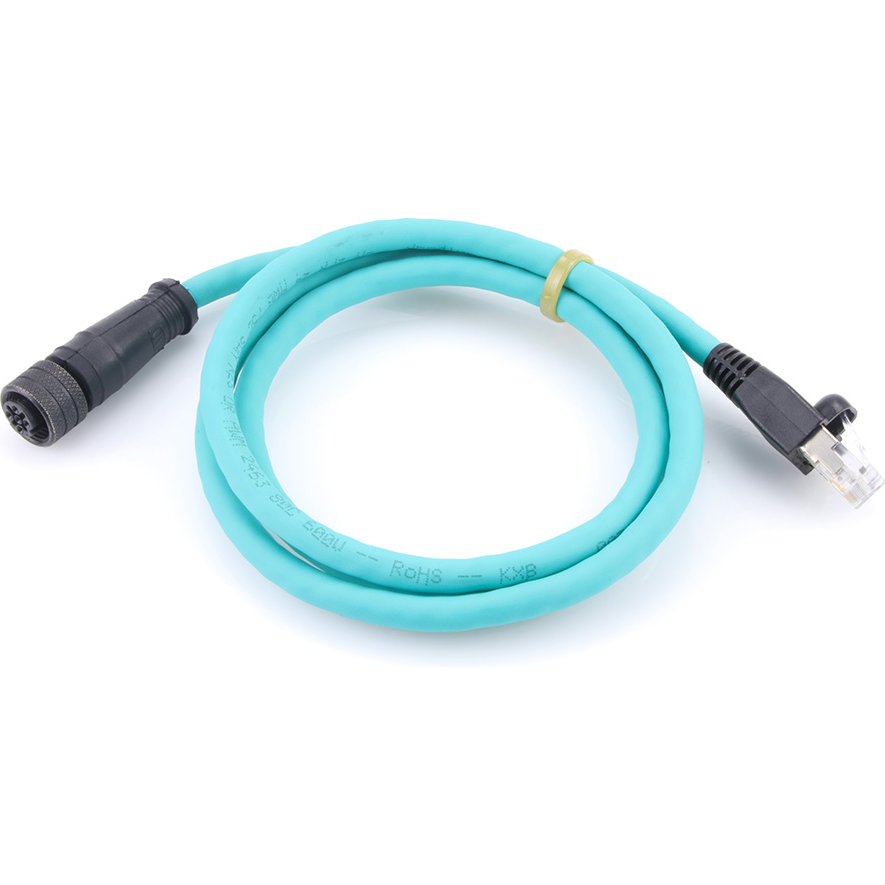 Molex-E16A03004M010 Andere Kabelbaugruppen Cable Assembly Cord Set 1m 24AWG M12 Circular to RJ-45 4 to 8 POS F-M