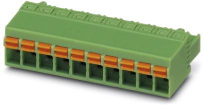 PHOENIX CONTACT-FKCN 2.5/ 3-ST Steckverbinder, Klemmenblöcke Conn Spring Cage F 3 POS 5mm Push-In Spring ST Cable Mount 12A Cardboard
