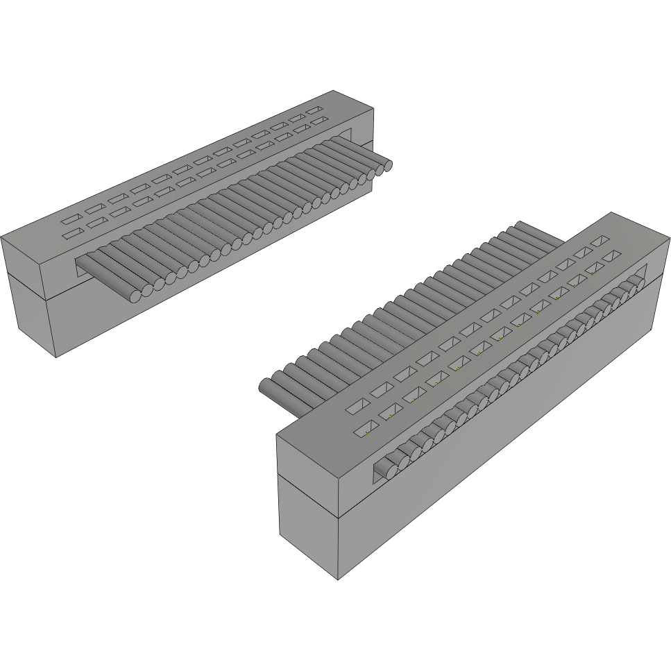 Samtec-FFTP-13-D-18.00-01-N Cable Assembly 0.457m 30AWG 0.64mm 26 to 26 POS IDC Connector to IDC Connector F-F TIGER EYE™ Layer