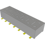 Conn Socket Strip SKT 14 POS 2.54mm Solder ST Top Entry SMD Tube