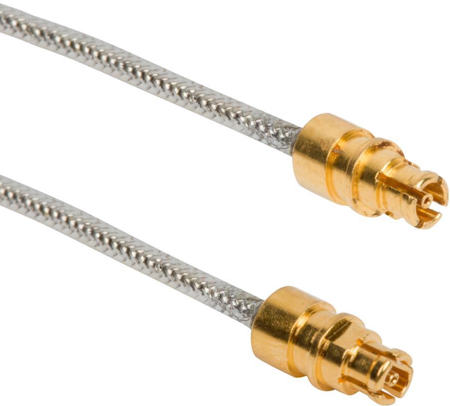 Amphenol RF-095-725-112-040 Assemblage de câble coaxial Cable Assembly 0.047 Semi-Rigid Conformable 0.102m SMPM to SMPM M-M Bag
