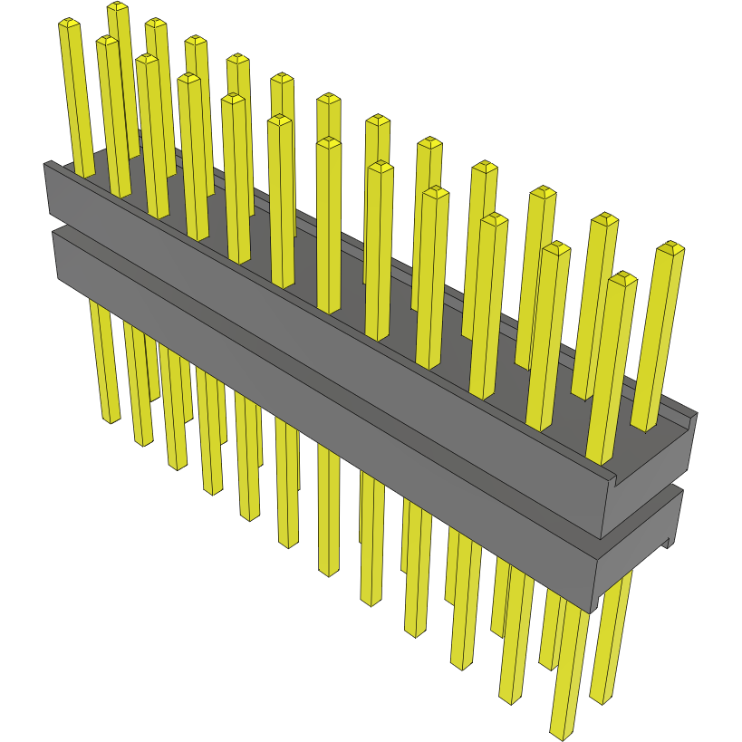 Samtec-EW-12-10-G-D-236 Steckverbinderleisten und Leiterplattenbuchsen Conn Board Stacker HDR 24 POS 2.54mm Solder ST Top Entry Thru-Hole Bulk