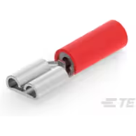 TE Connectivity-8-640909-1 Steckverbinderanschlüsse Quick Disconnect Terminal 18-22AWG Brass Red F 20.32mm Tin Loose