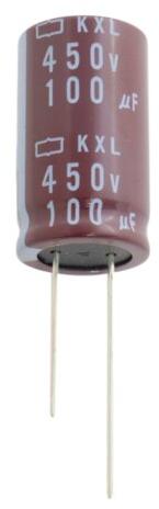 United Chemi Con-EKXL401ELL101MM25S Kondensator, Aluminium Cap Aluminum Lytic 100uF 400V 20% (18 X 25mm) Radial 7.5mm 0.71A 12000h 105°C Bulk