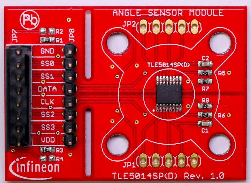 Infineon Technologies AG-TLE5014SATELLITETOBO1 Kit e schede di sviluppo sensori Pressure Monitoring System Sensor Development Board