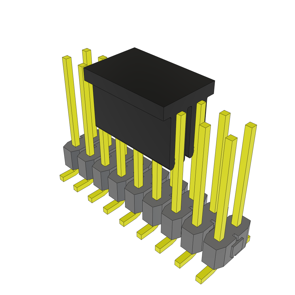 Samtec-TSM-109-03-S-DV-P Steckverbinderleisten und Leiterplattenbuchsen Conn Unshrouded Header HDR 18 POS 2.54mm Solder ST Top Entry SMD Tube
