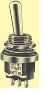 knitter-switch-MTW106D Interruptor de palanca Switch Toggle ON ON SPDT Round Lever Solder Tag 6A 250VAC 30VDC Panel Mount with Threads