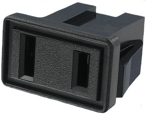 Qualtek Electronics-738W-CX2/01 Steckverbinder Conn Power F 2 POS 12.6mm Solder ST Cable Mount 2 Terminal 1 Port Bulk