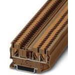 Conn Feed-Through Terminal Block 3 POS Push-In Spring DIN Rail 24A