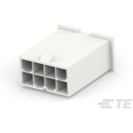 TE Connectivity-1969604-8 Custodia filo connettore dedicato Conn Housing PL 8 POS 4.2mm Crimp ST Cable Mount White Bag