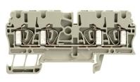 Weidmuller-1683470000 Bloques terminales del conector Conn Feed-Through Terminal Block 4 POS Tension Clamp ST T DIN Rail 25A