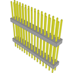 Conn Board Stacker HDR 30 POS 2mm Solder ST Top Entry Thru-Hole Bulk