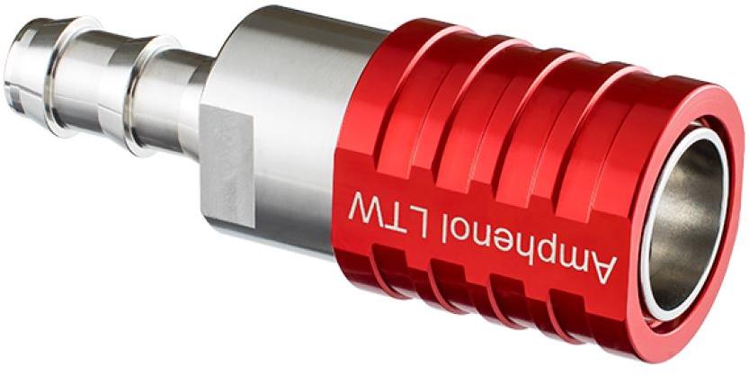 Amphenol-SQD-04SBCN-PRD001 热量管理配件 Thrml Mgmt Access Liquid Cooling Socket Red Staniless Steel