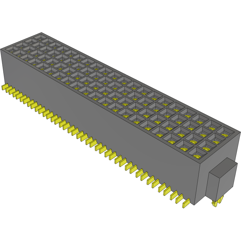 Samtec-ROLC-120-02-S-Q-LC Steckverbinderleisten und Leiterplattenbuchsen Conn Socket Strip SKT 80 POS 0.71mm/0.56mm Solder ST SMD Tube