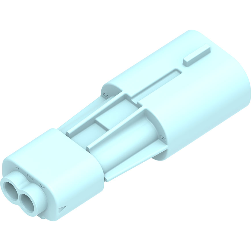 Molex-2077780902 Einzeladersteckverbinder, Gehäuse Conn Housing PL 2 POS 3.6mm Crimp ST Cable Mount Mint Squba Bag