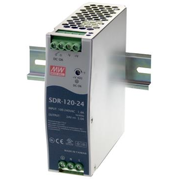 Mean Well Enterprises-SDR-120-48 AC-DC-Spannungsversorgung AC/DC Power Supply Single-OUT 48V 2.5A 120W 7-Pin