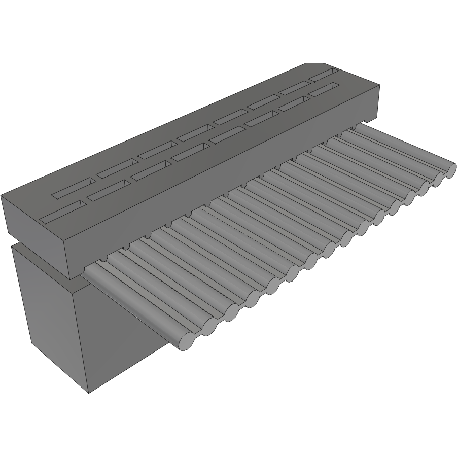 Samtec-IDSD-08-S-10.00-G Flachband Kabelbaugruppen Cable Assembly 0.254m 28AWG 1.27mm 16 POS IDC Connector F Bulk
