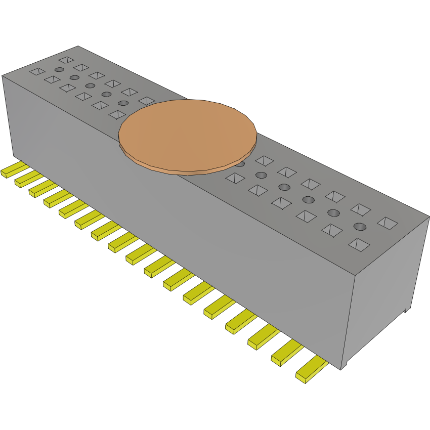 Samtec-CLE-117-01-G-DV-A-K Cabezales del conector y receptáculos PCB Conn Socket Strip SKT 34 POS 0.8mm Solder ST SMD Tube