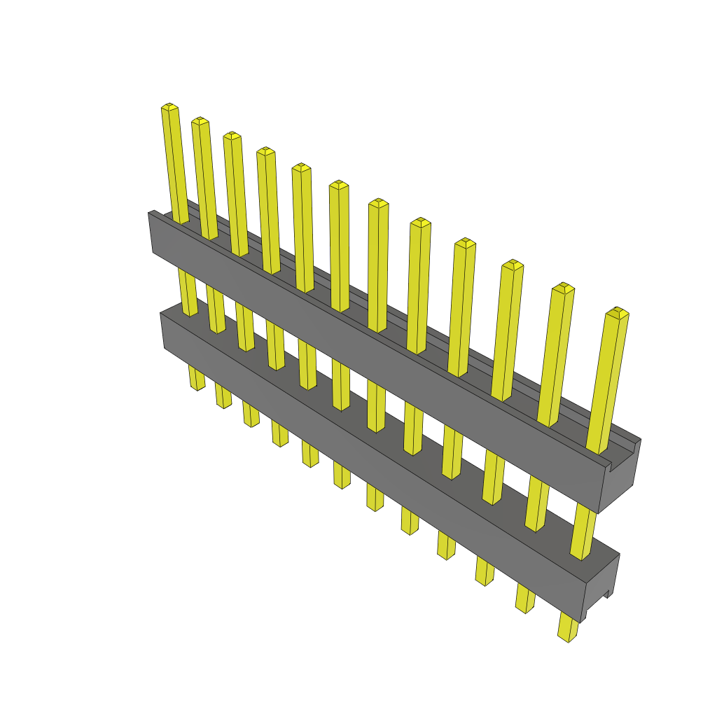Samtec-ZW-12-09-S-S-360-120 Steckverbinderleisten und Leiterplattenbuchsen Conn Board Stacker HDR 12 POS 2.54mm Solder ST Top Entry Thru-Hole Bulk