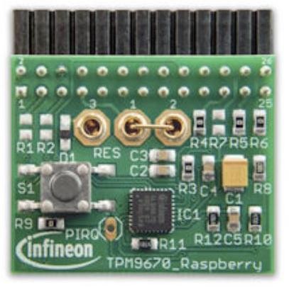 Infineon Technologies AG-IRIDIUMSLM9670TPM20TOBO1 Development Kits and Tools SLM9670 Secure Microcontroller and TPM Add-On Board