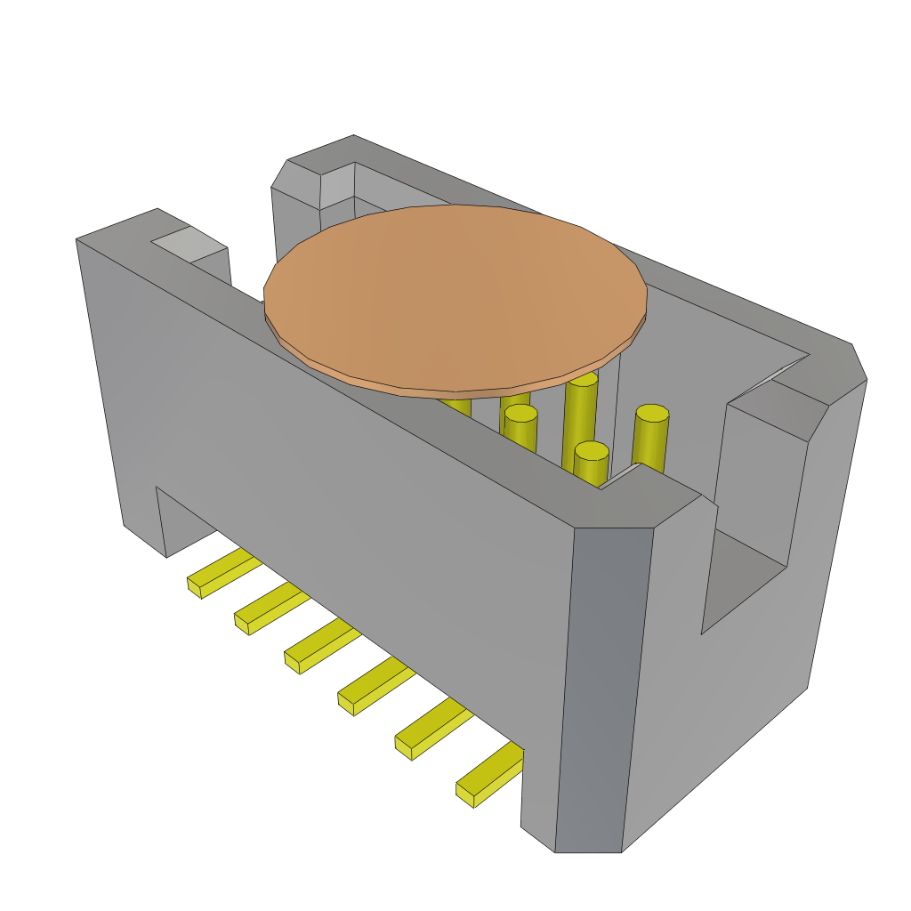 Samtec-TFM-106-02-L-D-K-TR Steckverbinderleisten und Leiterplattenbuchsen Conn Shrouded Header (4 Sides) HDR 12 POS 1.27mm Solder ST Top Entry SMD TIGER EYE™ T/R