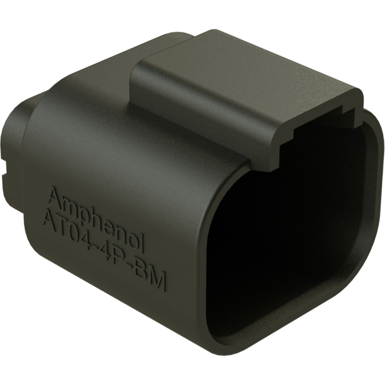 Amphenol-AT04-4P-BM02 Connector Rectangular Conn Rectangular PIN 4 POS Solder ST Thru-Hole