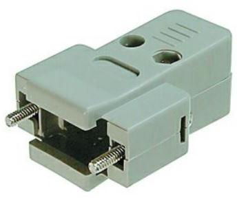 Assmann WSW components, Inc-AGP 09 G Accessoires de raccordement Connector Accessories D-Sub Cover Straight Polycarbonate Gray