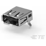 TE Connectivity-1903814-1 Connector USB Conn USB 2.0 Type A RCP 4 POS 2.5mm Solder RA Thru-Hole 4 Terminal 1 Port Tray