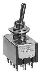 NKK Switches-M2042SS1W01-RO Switch Toggle Miniature Toggle Switch