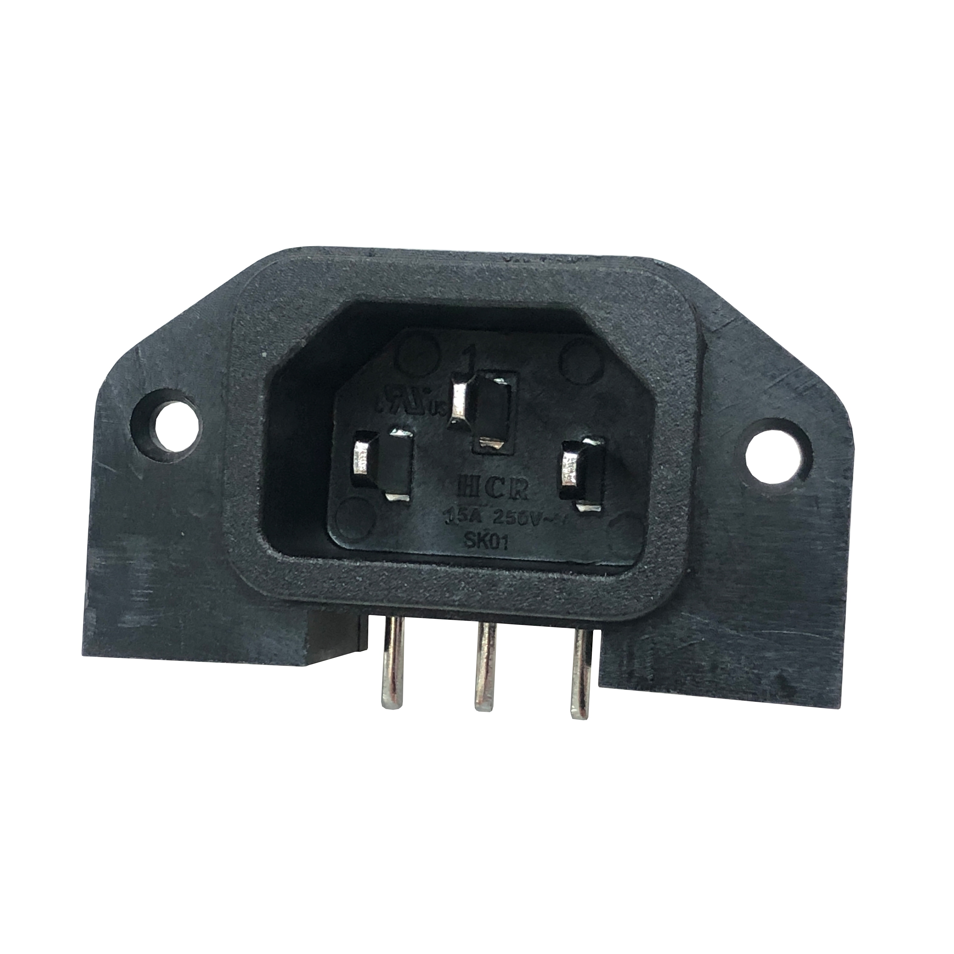 ADAM TECH-IEC-EW-4 Steckverbinder Conn Inlet M 3 POS Solder RA Thru-Hole 3 Terminal 1 Port Tray