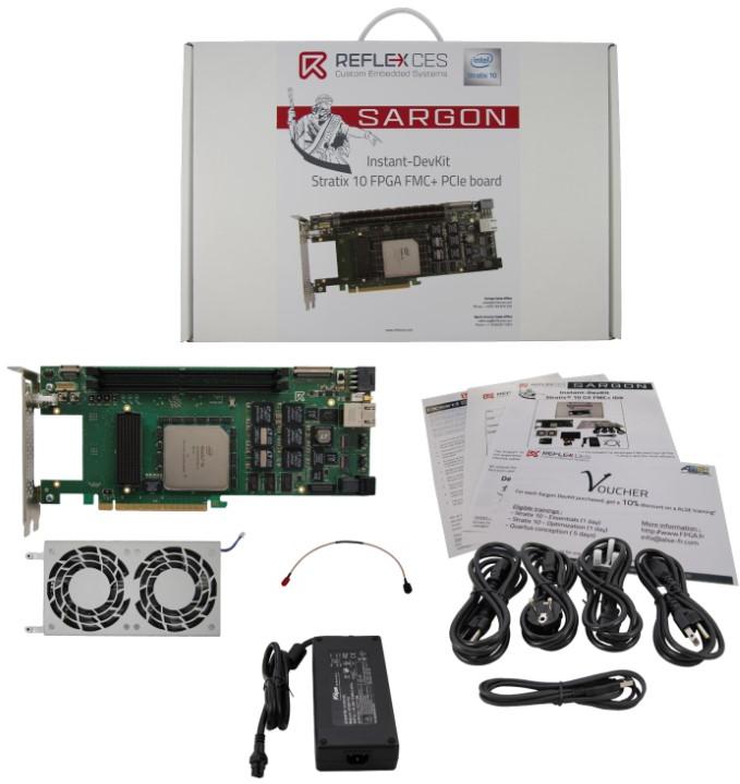 ReFLEX CES-RXCS10X280HPF50-IDK10A Placas y kits de desarrollo lógicos programables 1SG280HU1F50E2VG FPGA Development Kit 750MHz 8GB/16GB RAM 1GB NOR Flash