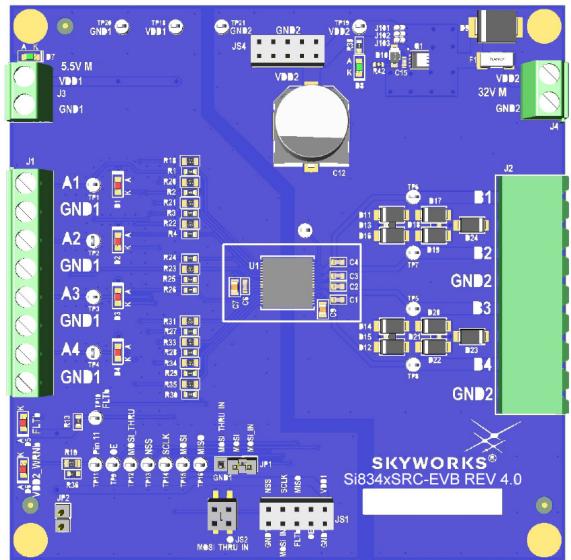 Skyworks Solutions-SI83411BAA-KIT Kit e strumenti di sviluppo Si83411BAA Digital Isolator Evaluation Kit