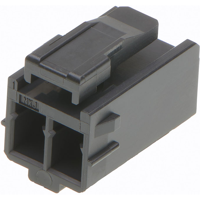 Molex-51163-0241 Custodia filo connettore dedicato Conn Housing RCP 2 POS 2.5mm Crimp ST Cable Mount Black Mini-Lock Bag