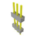 Conn Board Stacker HDR 3 POS 2.54mm Solder ST Top Entry Thru-Hole Bulk