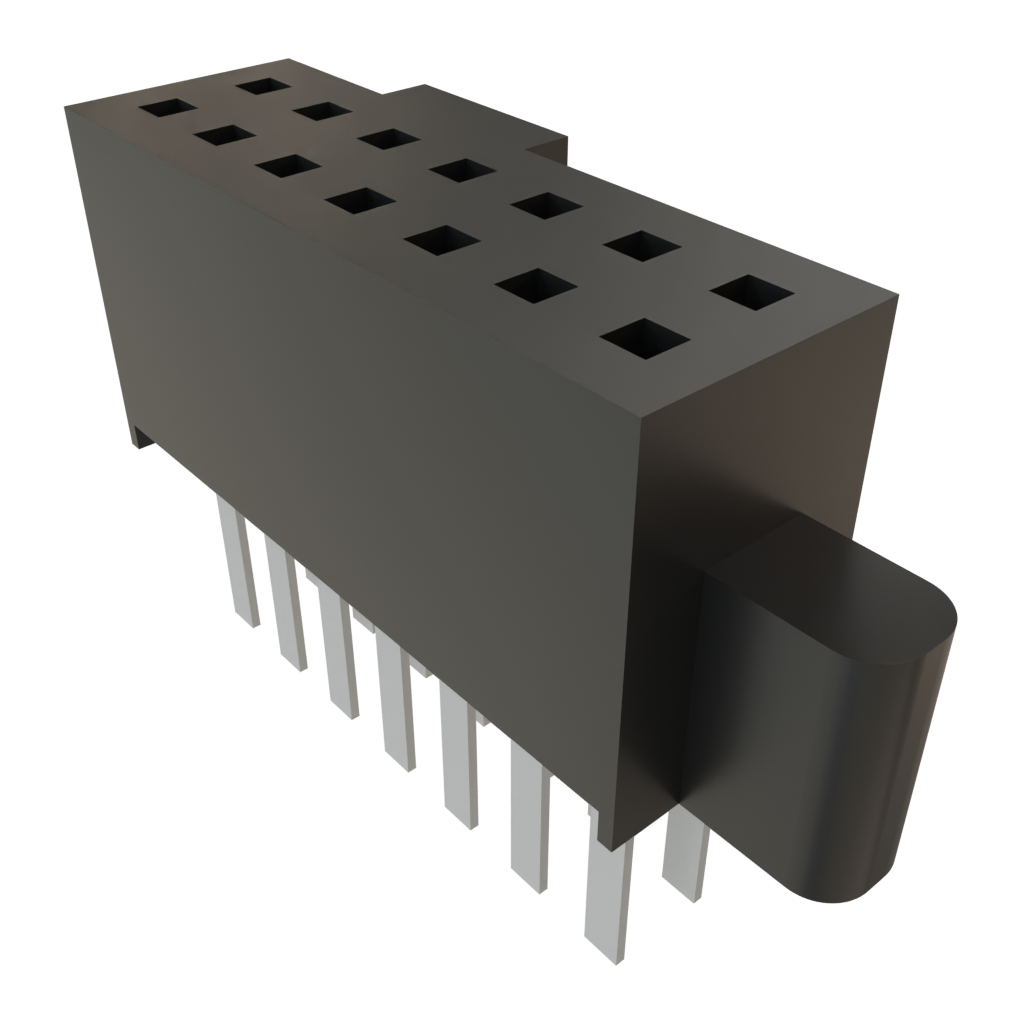 Samtec-SFML-107-01-S-D Embases de raccordement et réceptacles PCB Conn Socket Strip SKT 14 POS 1.27mm Solder ST Thru-Hole TIGER EYE™ Tube