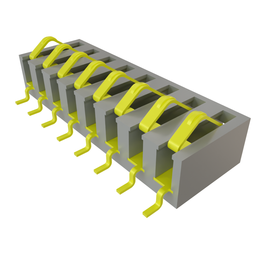 Samtec-SIB-108-02-F-S-LC Connector Headers and PCB Receptacles Conn One Piece Interface M 8 POS 2.54mm Solder ST SMD Tube