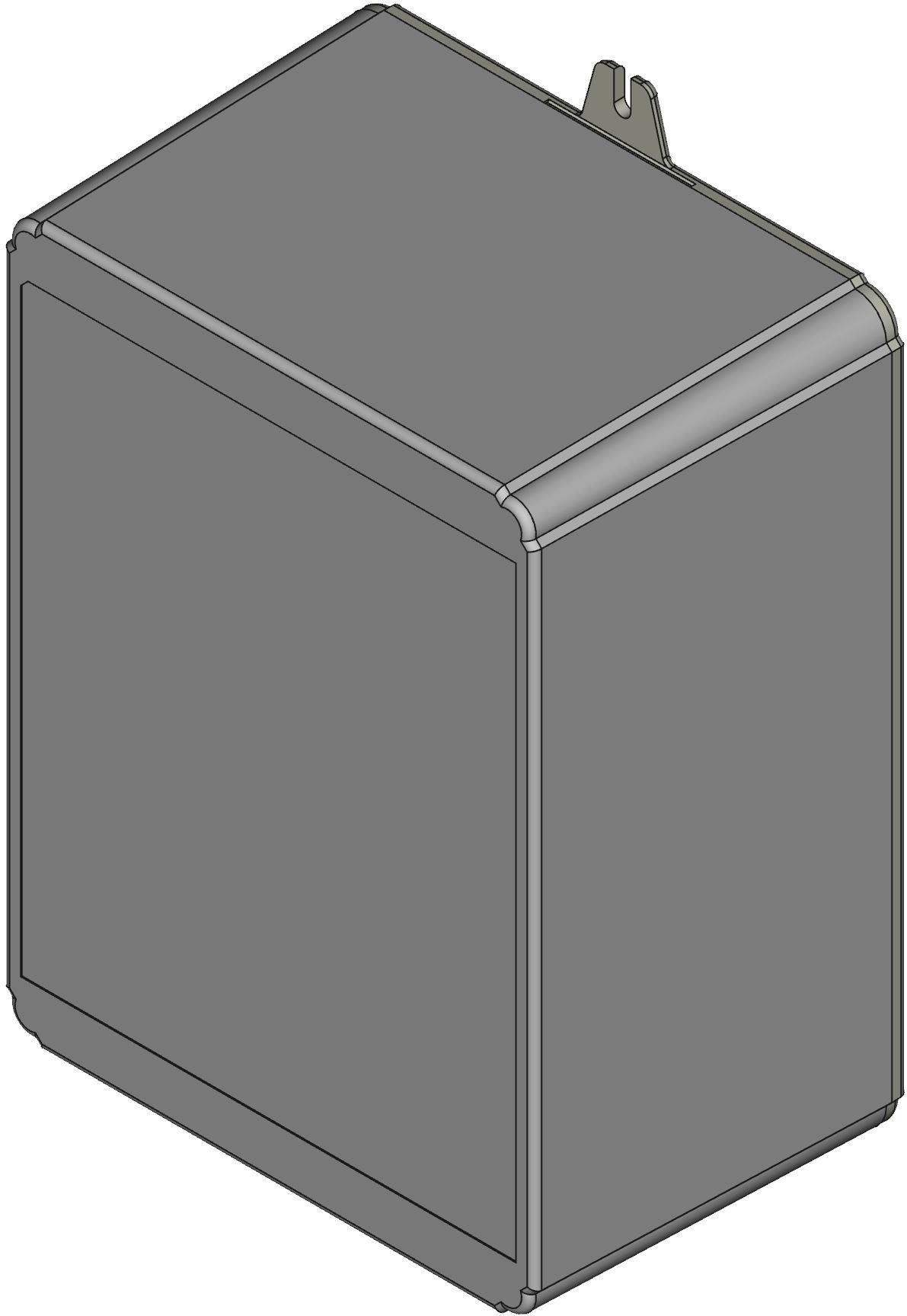 Hammond Manufacturing-RL6685-F Light Gray Acrylonitrile Butadiene Styrene Flange Mount Project Enclosure