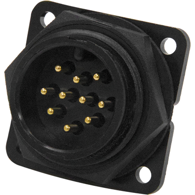 Switchcraft-14381-10PG-300 Steckverbinder, rund Conn Circular PIN 10 POS Solder ST Panel Mount 10 Terminal 1 Port Bulk