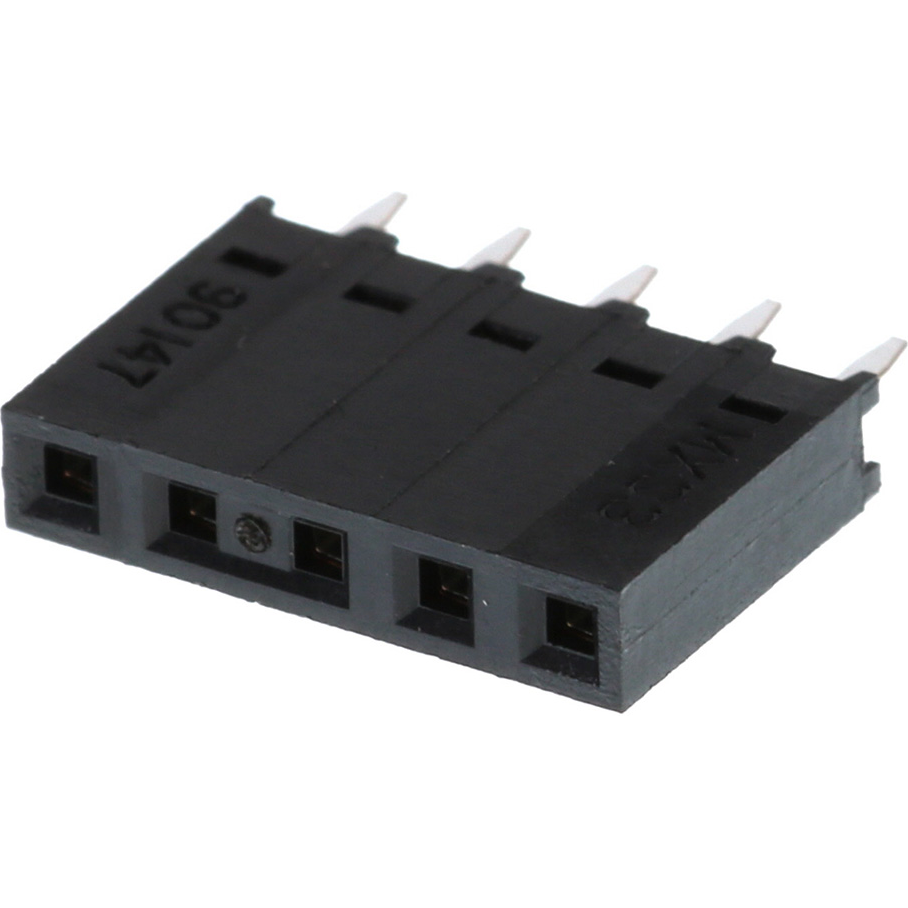 Molex-0901471105 Steckverbinderleisten und Leiterplattenbuchsen Conn Socket Strip SKT 5 POS 2.54mm Solder ST Top Entry Thru-Hole C-Grid Tube