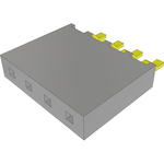 Conn Socket Strip SKT 4 POS 2.54mm Solder RA Side Entry SMD T/R