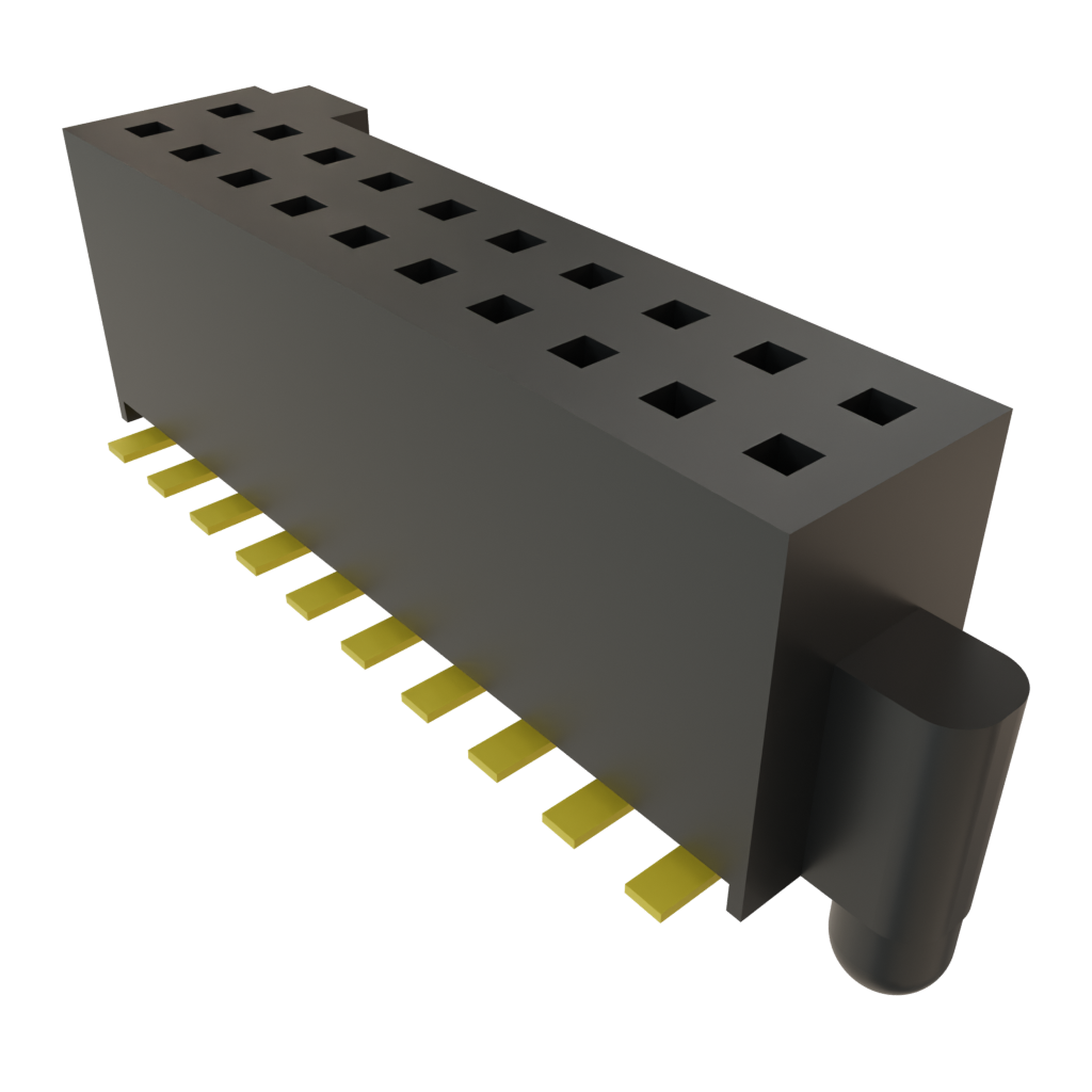 Samtec-SFM-110-02-H-D-A Steckverbinderleisten und Leiterplattenbuchsen Conn Socket Strip SKT 20 POS 1.27mm Solder ST Top Entry SMD TIGER EYE™ Tube