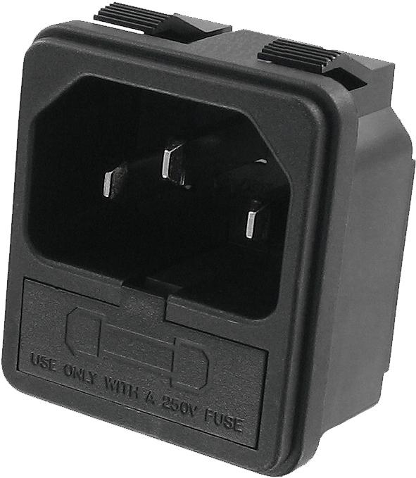 Qualtek Electronics-723W-X2/02 Spannungsversorgungseingangsmodule Power Entry Module Unfiltered M 3 POS 250VAC 10A Fuse ST 1 Port