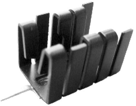 Advanced Thermal Solutions-ATS-PCB1001 Disipador de calor Heat Sink Passive TO-220/TO-262 Folded Thru-Hole Aluminum 10.2°C/W Black Anodized