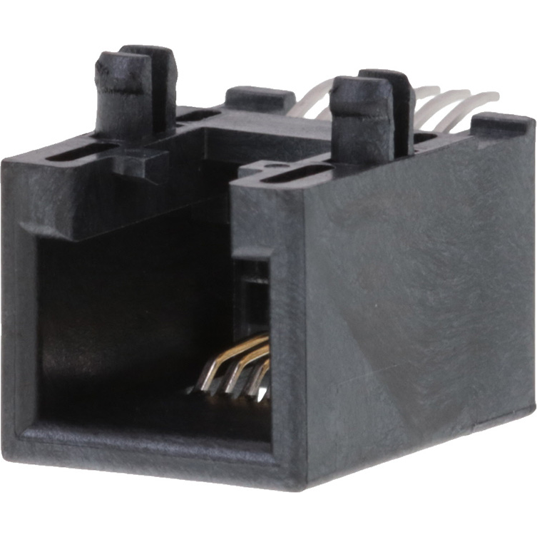 Molex-95501-6669 Connector Telephone and Telecom Conn RJ-12 F 6 POS 1.02mm Solder RA SMD 6 Terminal 1 Port Cat 3 Tube