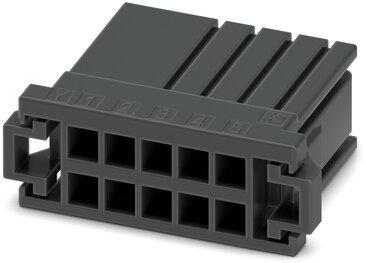 PHOENIX CONTACT-1341278 Einzeladersteckverbinder, Gehäuse Conn Housing F 10 POS 3.81mm Crimp ST Cable Mount Black Cardboard