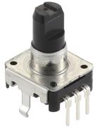 ALPS ALPINE CO., LTD-EC12E24204A7 Mechanical Encoders Mechanical Encoder Rotary Incremental Flat 0.02N.m Straight Quadrature Digital Square Wave 24PPR Through Hole PC Pin