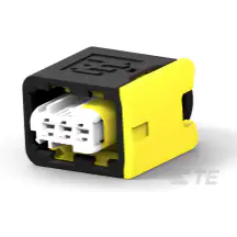 TE Connectivity-2306960-1 Einzeladersteckverbinder, Gehäuse Conn Housing RCP 3 POS 4mm Crimp ST Cable Mount Black Box