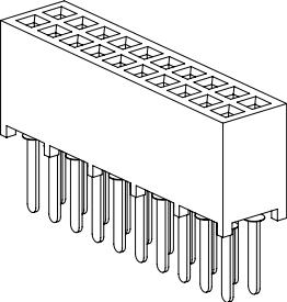 3M-90980-0000 Steckverbinderleisten und Leiterplattenbuchsen Conn Socket Strip SKT 80 POS 1.27mm Solder ST Top Entry Thru-Hole Box