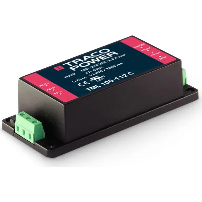 TRACO Electronic AG-TML 100-124C Alimentation électrique CA en CC AC/DC Power Supply Single-OUT 24V 4.2A 100W 7-Pin