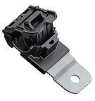 HellermannTyton-151-01390 null Cable Management, Ratchet P-Clamp Polyamide 6/6/Steel Black Screw Mount 19.5mm Pack
